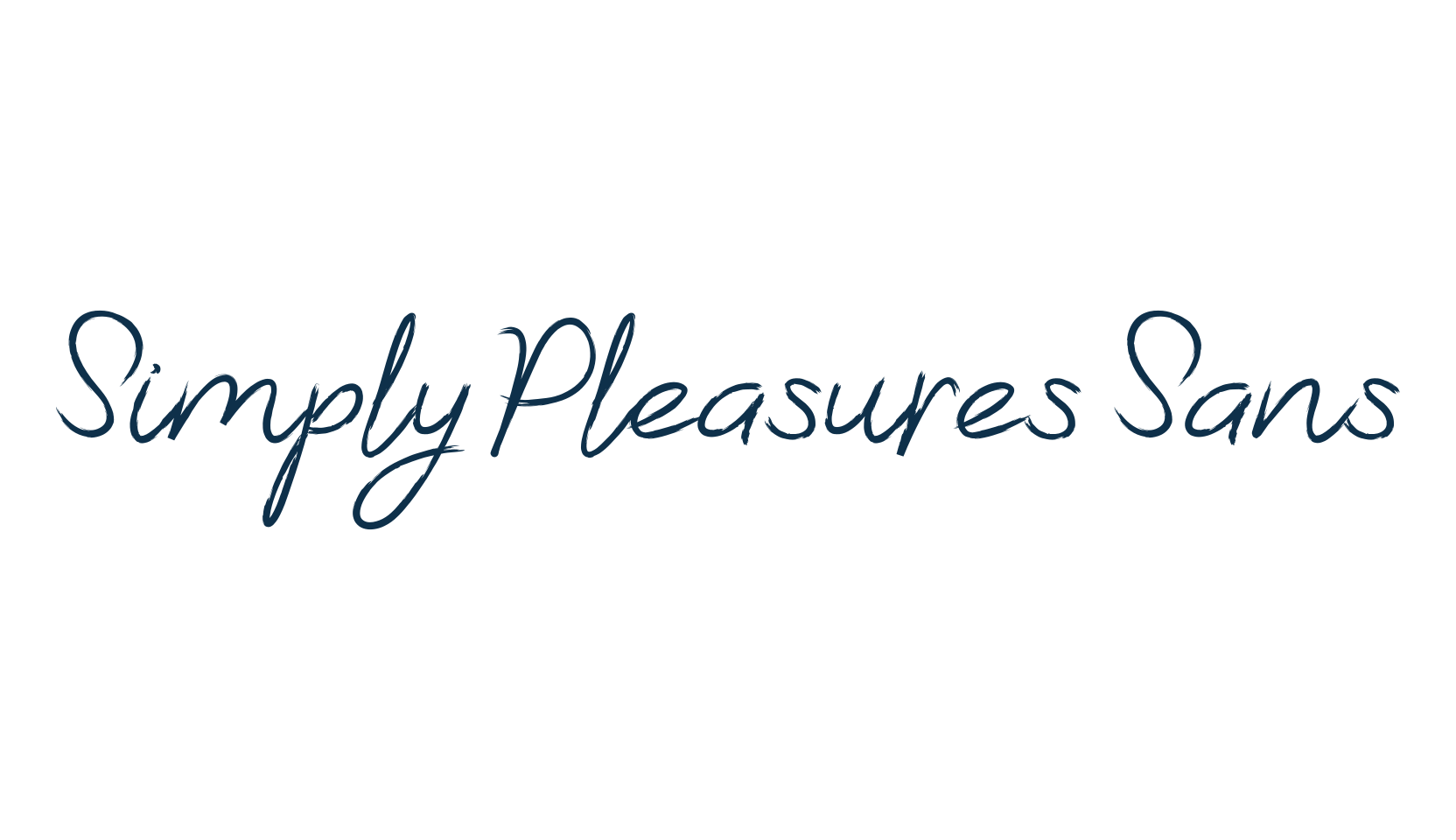 Simply Pleasures Sans, basic sans serif font preview