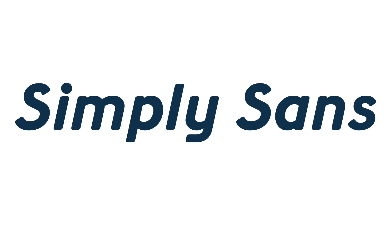 Simply Sans, sans serif font preview