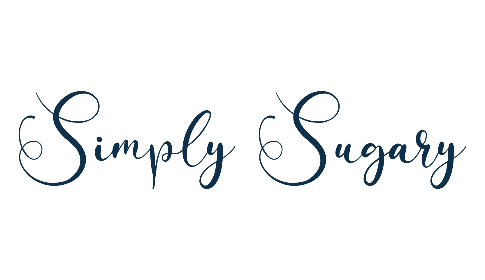Simply Sugary, script calligraphy fancy decorative font preview
