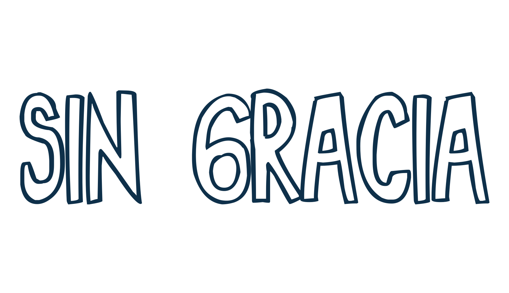 Sin Gracia, fancy cartoon decorative comic font preview