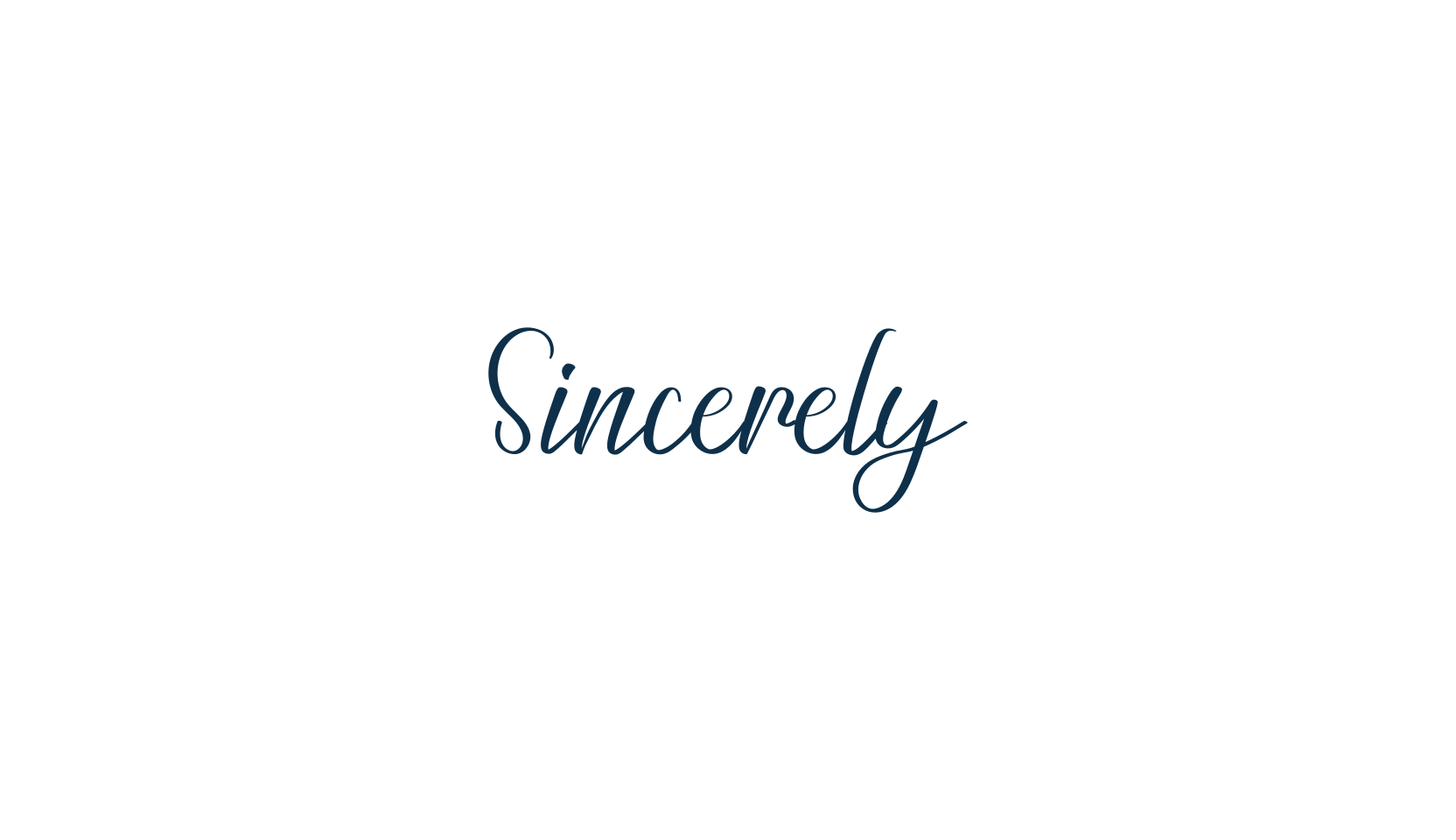Sincerely, script calligraphy fancy decorative font preview