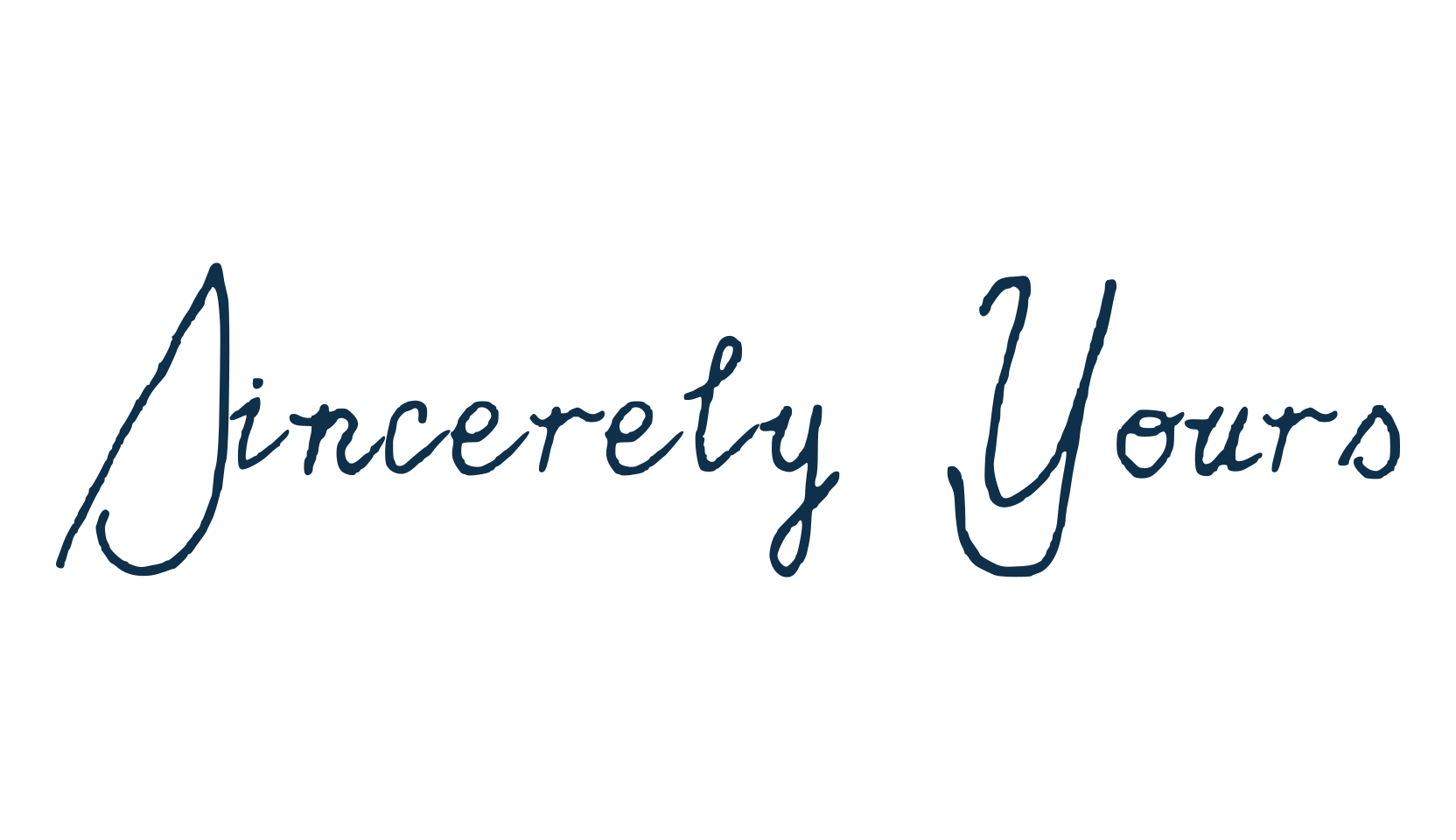 Sincerely Yours, script handwritten fancy decorative calligraphy font preview