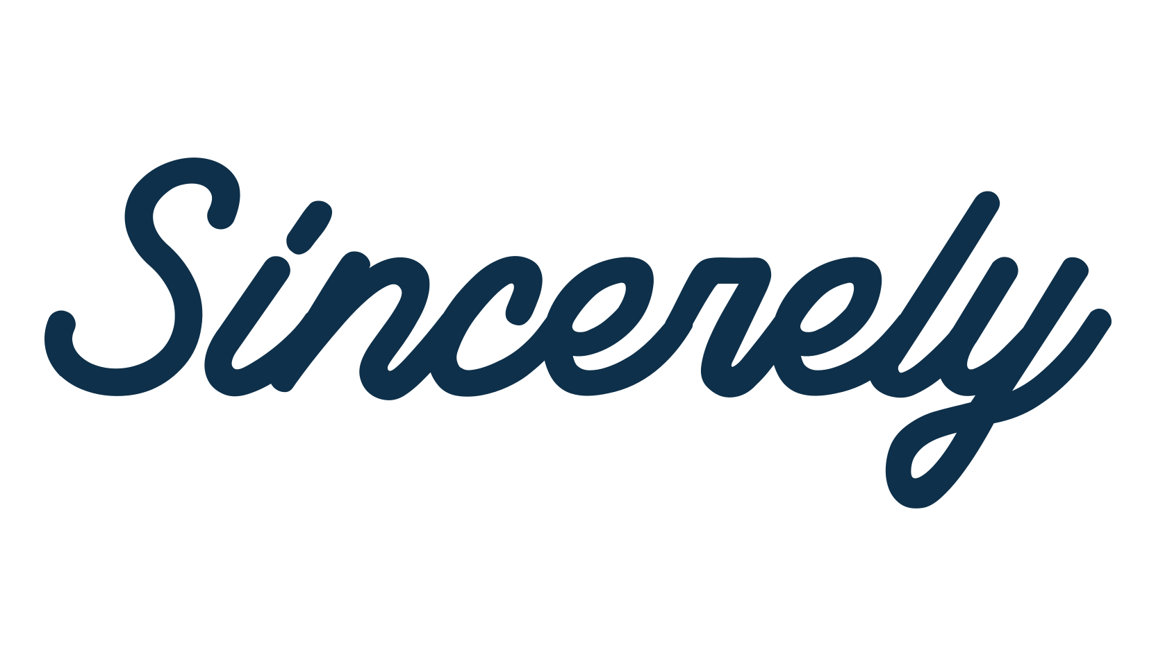 Sincerely (sincerely), various font preview