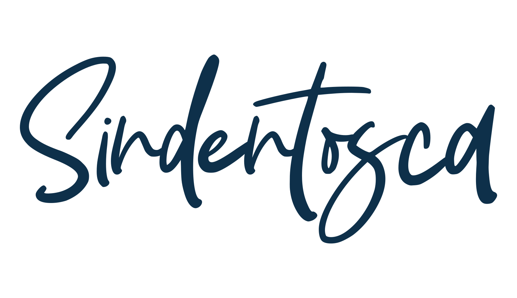 Sindentosca, script handwritten fancy decorative calligraphy font preview