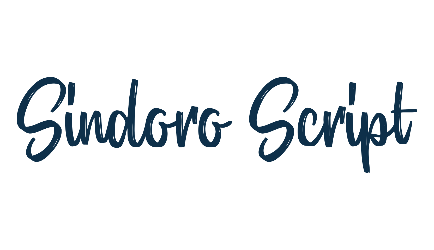 Sindoro Script, script brush fancy decorative calligraphy font preview
