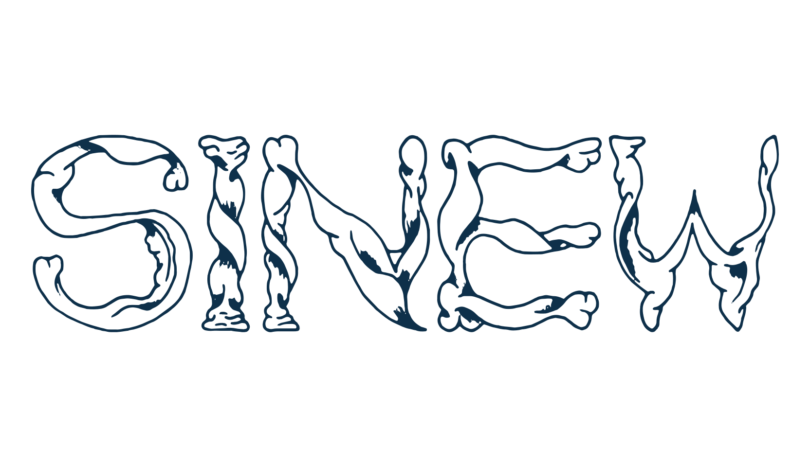 Sinew, fancy decorative font preview