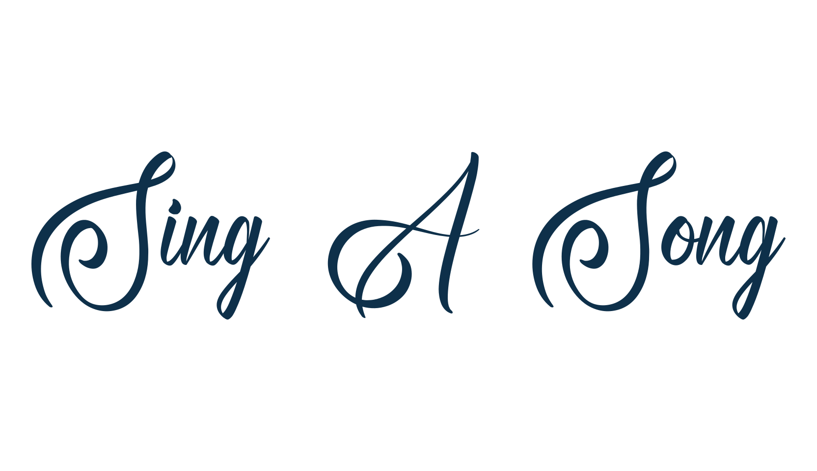 Sing A Song, calligraphy font preview