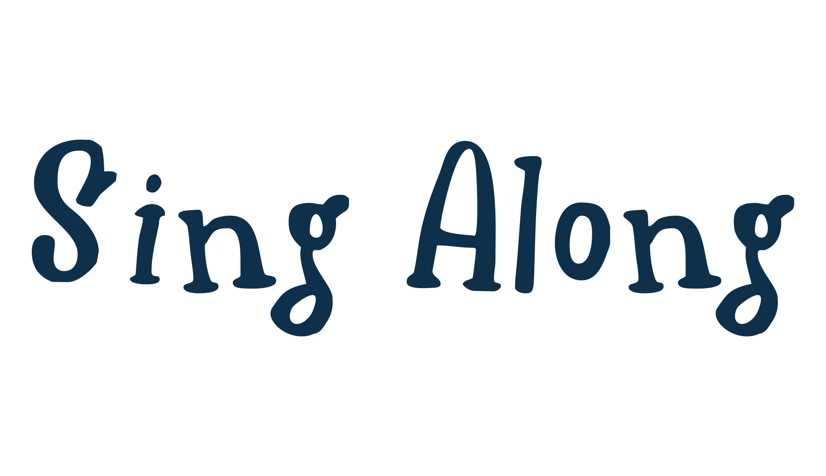 Sing Along, various font preview