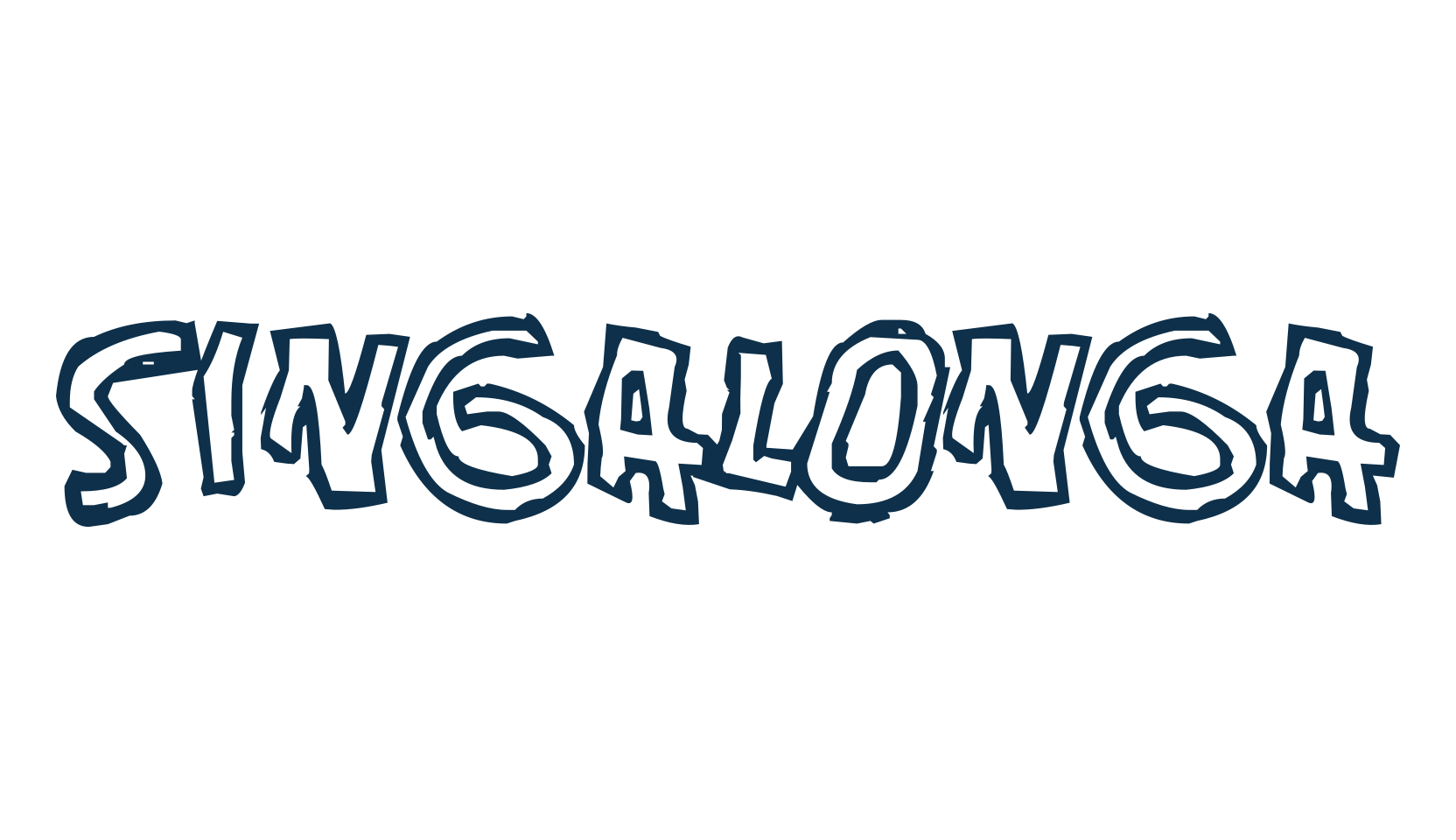 Singalonga, fancy cartoon decorative font preview