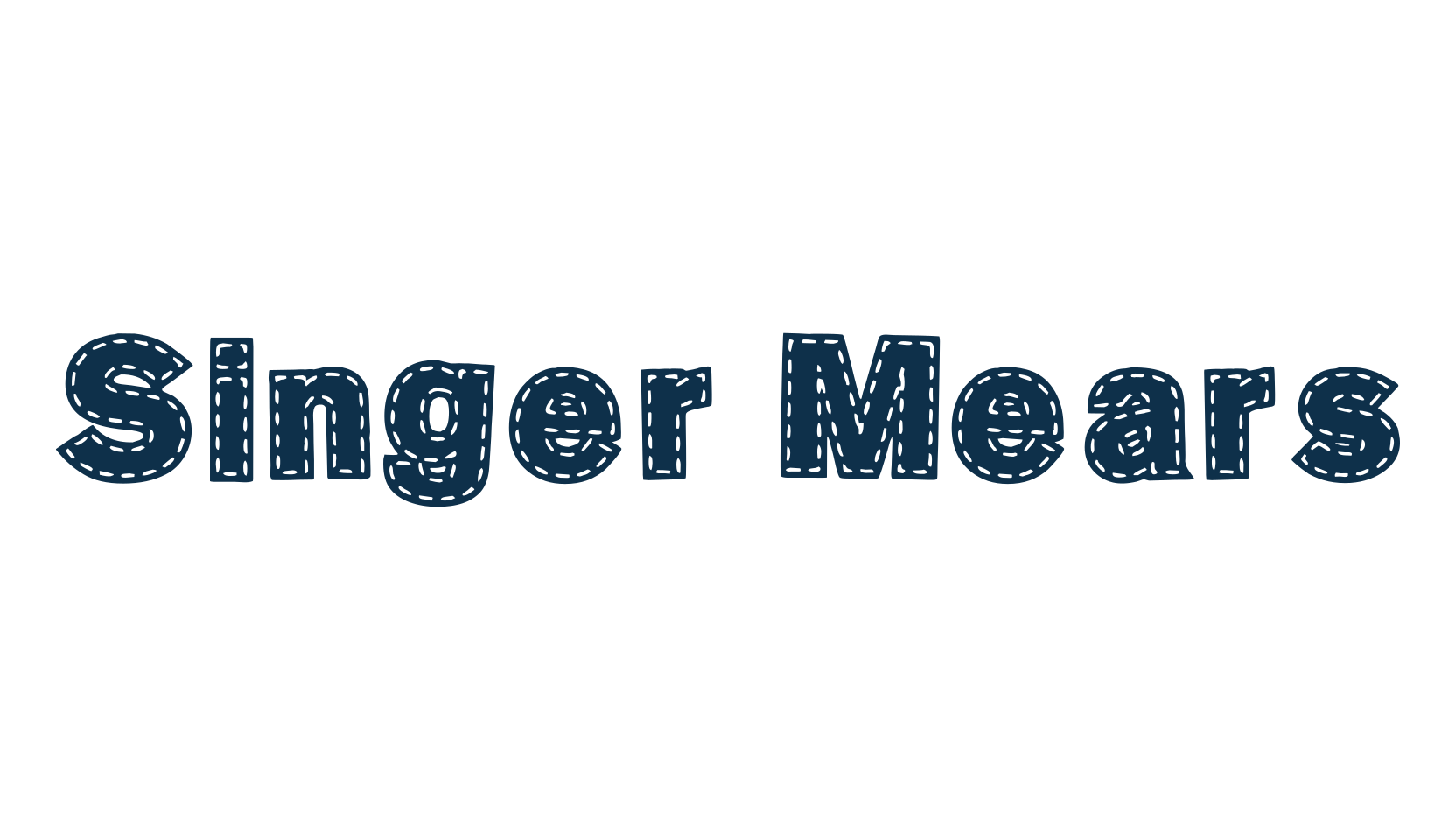 Singer Mears, fancy decorative font preview
