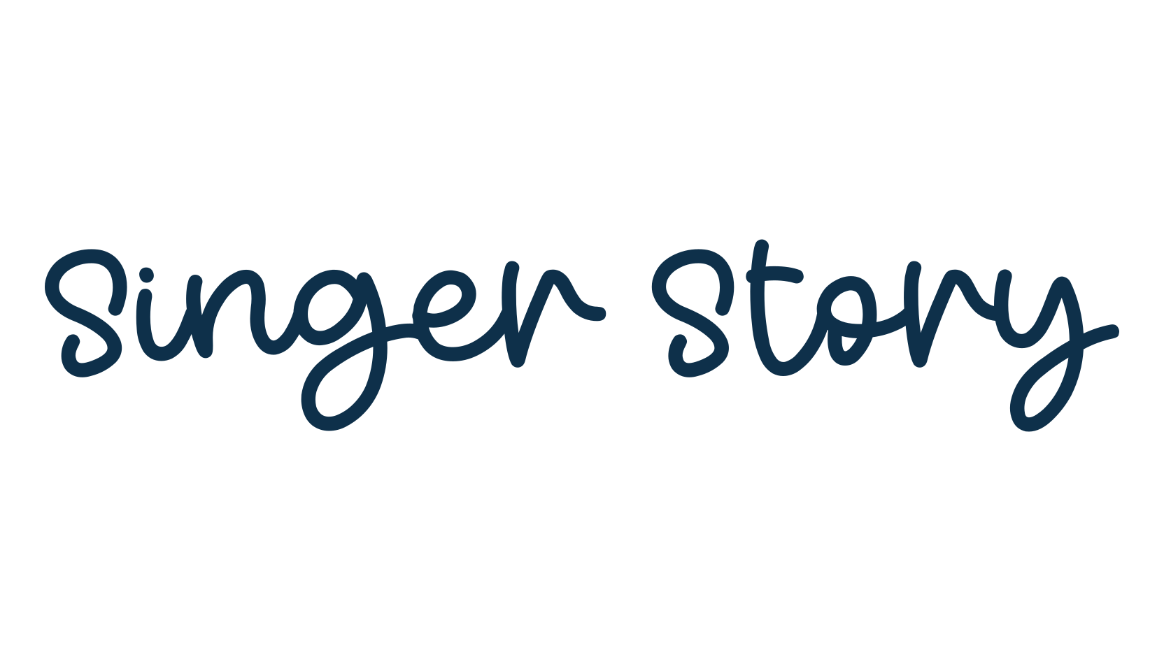 Singer Story, handwriting font preview