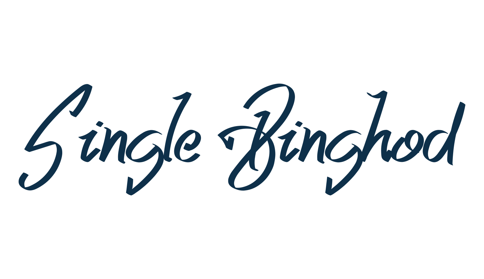 Single Binghod, script handwritten fancy decorative calligraphy font preview