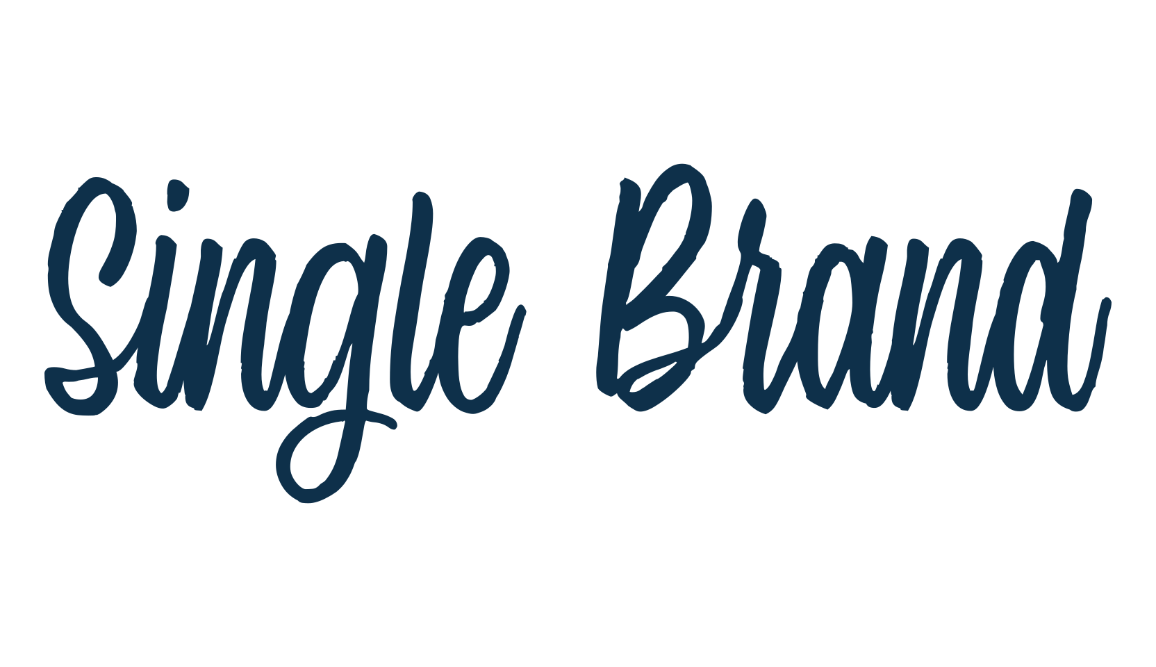 Single Brand, fancy various decorative script calligraphy font preview