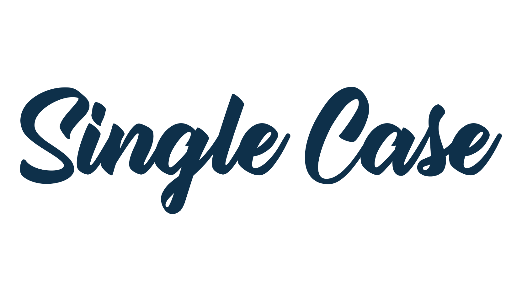 Single Case, brush font preview