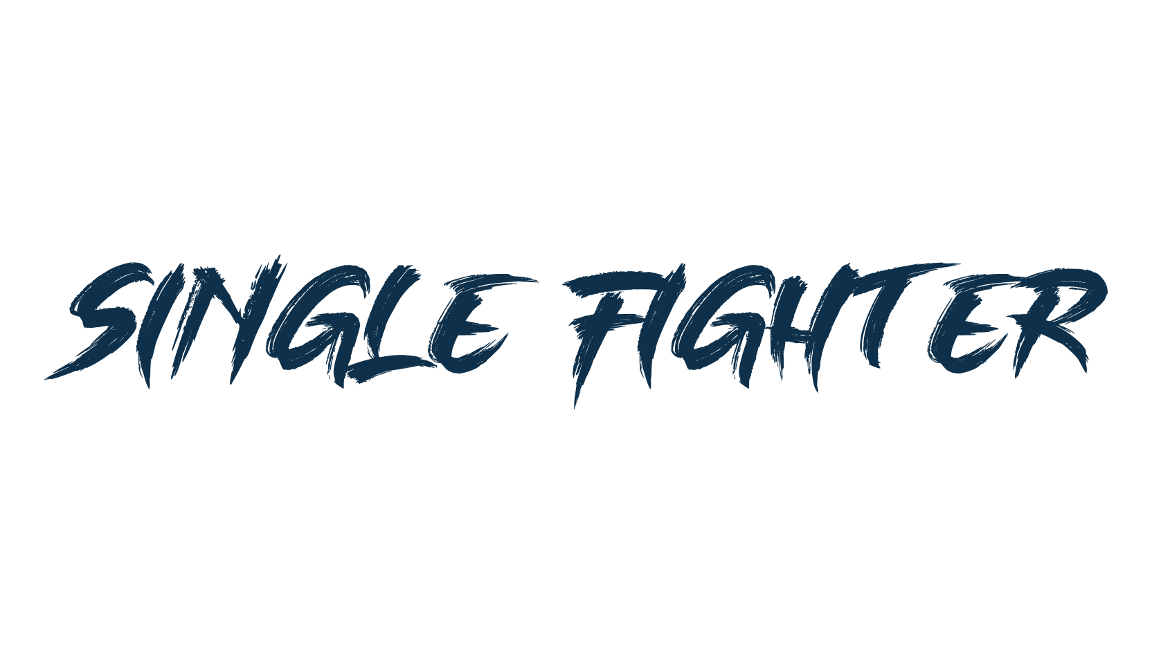 Single Fighter, brush font preview