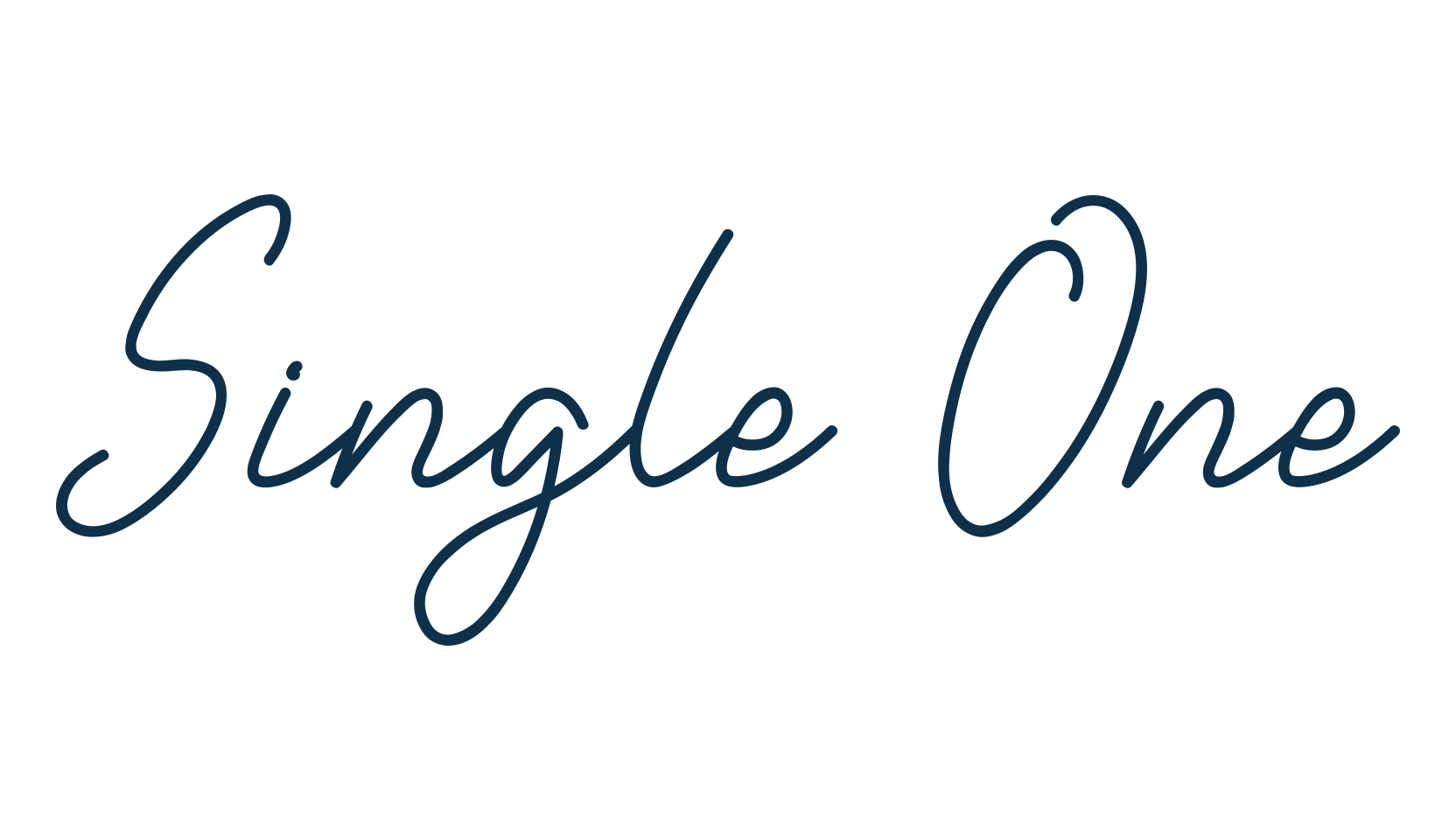 Single One, script handwritten fancy decorative calligraphy font preview