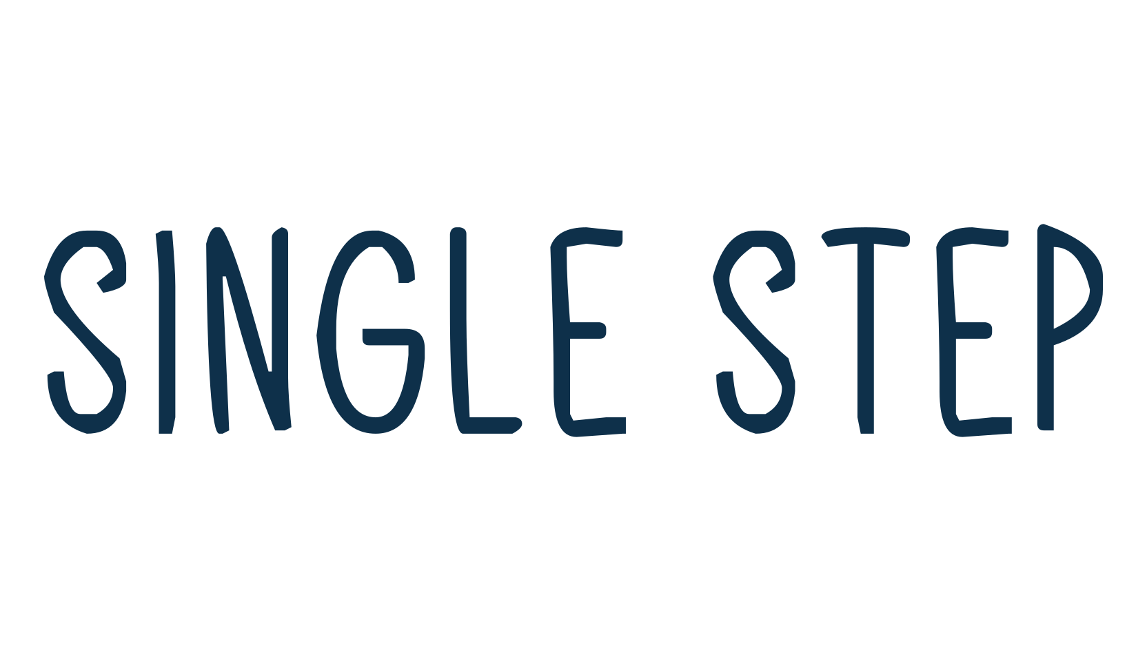 Single Step, script handwritten fancy decorative calligraphy font preview