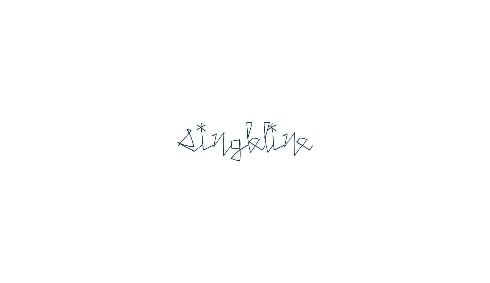 SingleLine, fancy decorative font preview