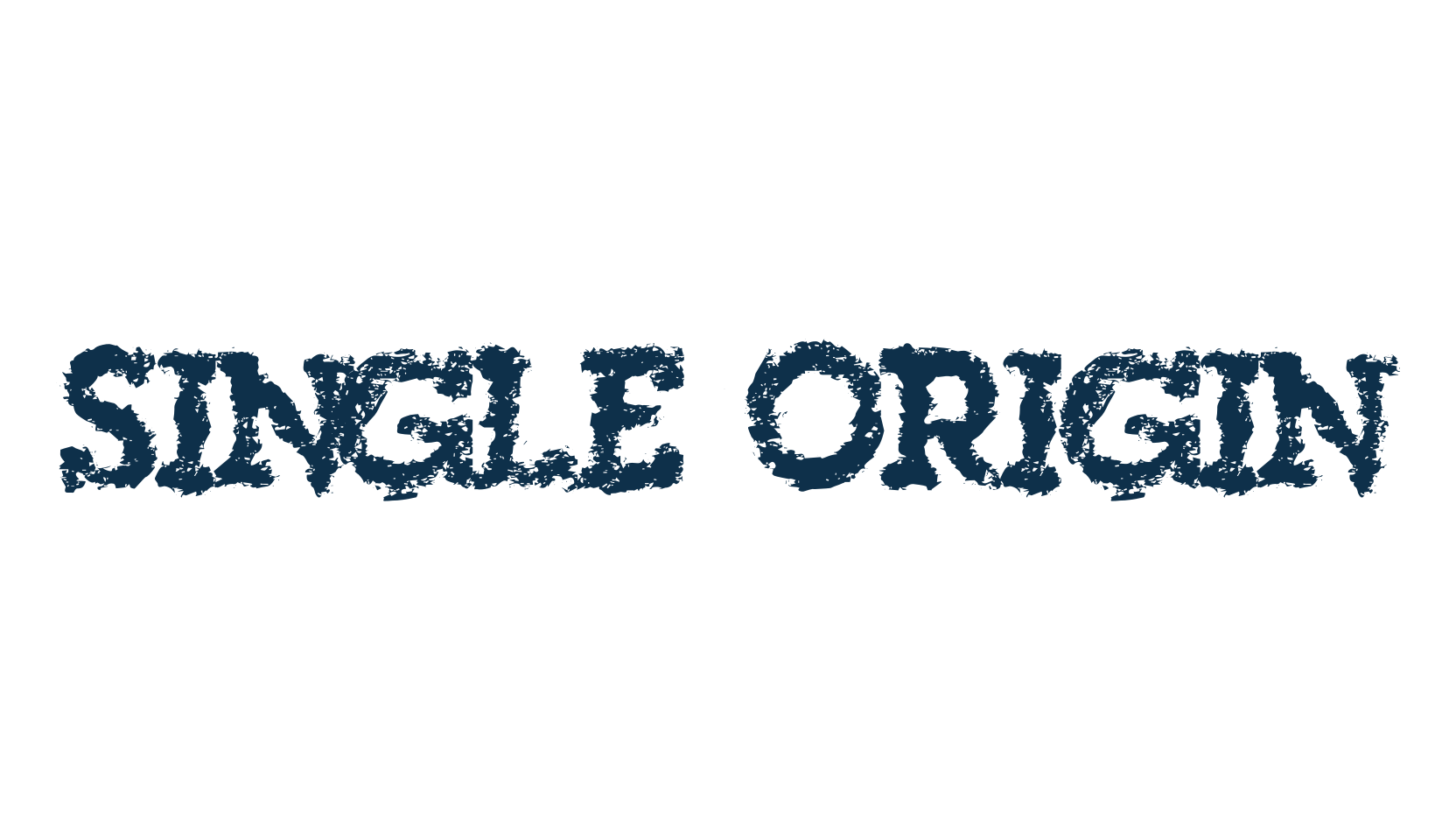 Single Origin, eroded font preview