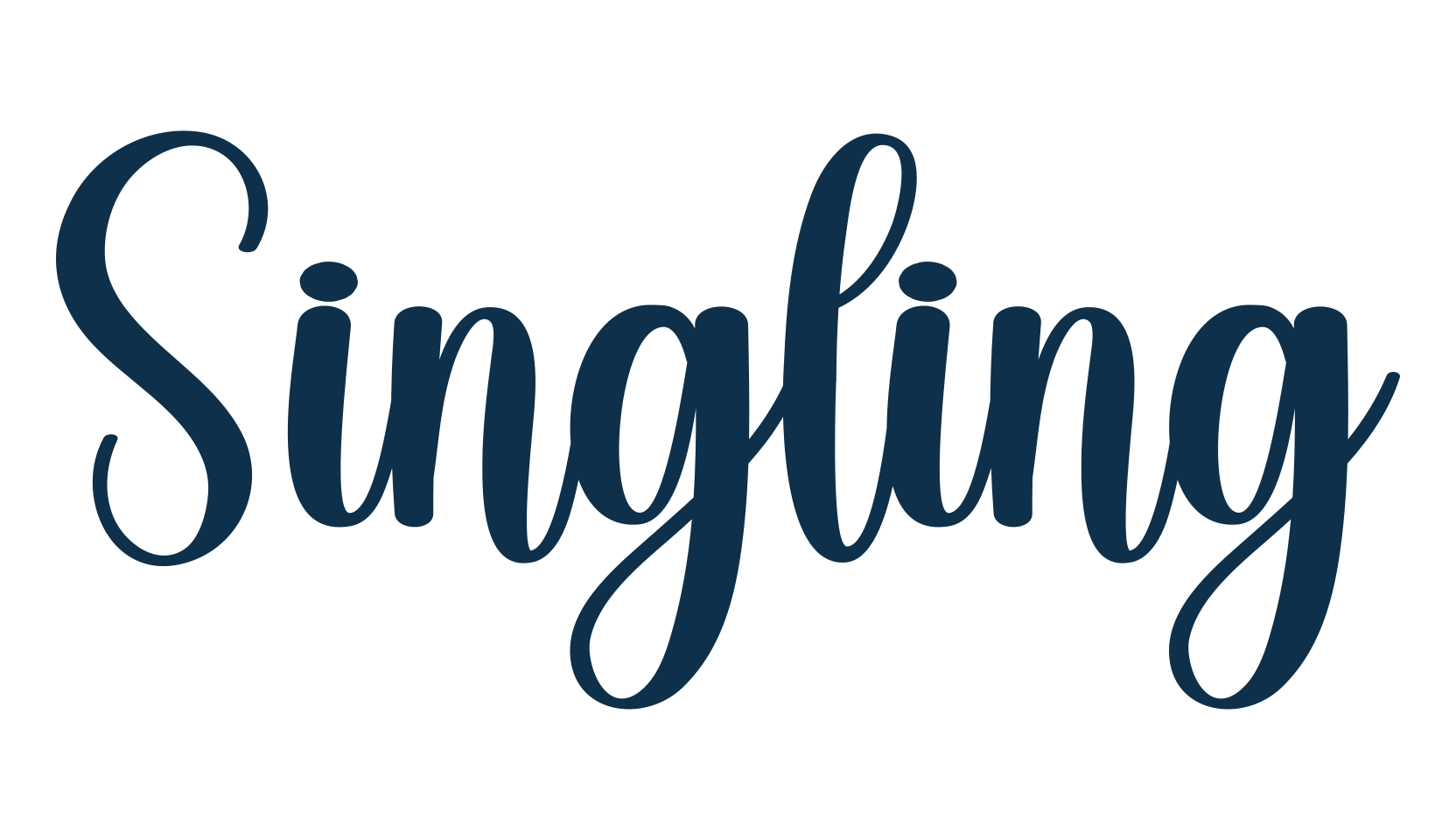 Singling, fancy various decorative script calligraphy font preview