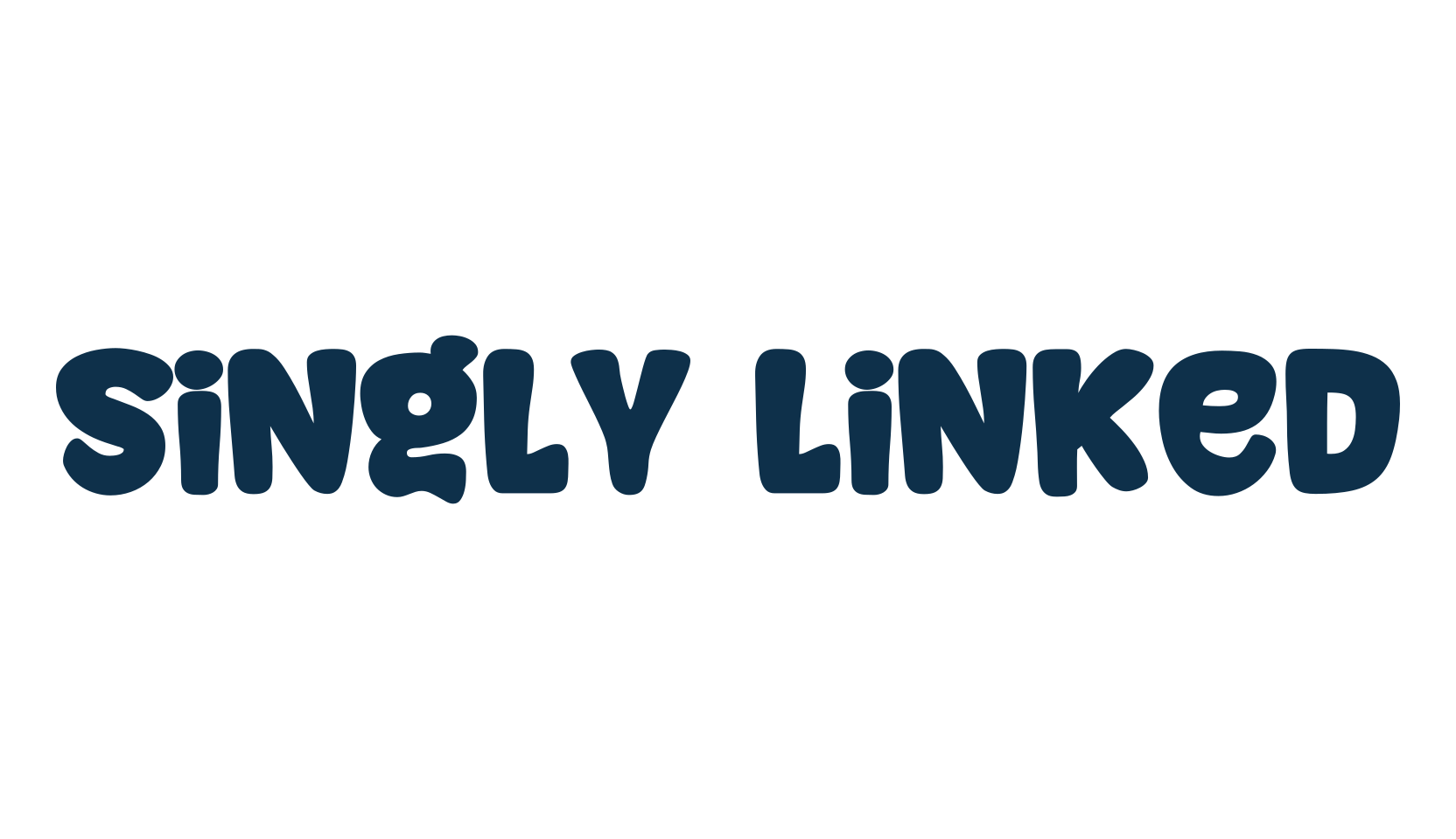 Singly Linked, fancy cartoon decorative font preview