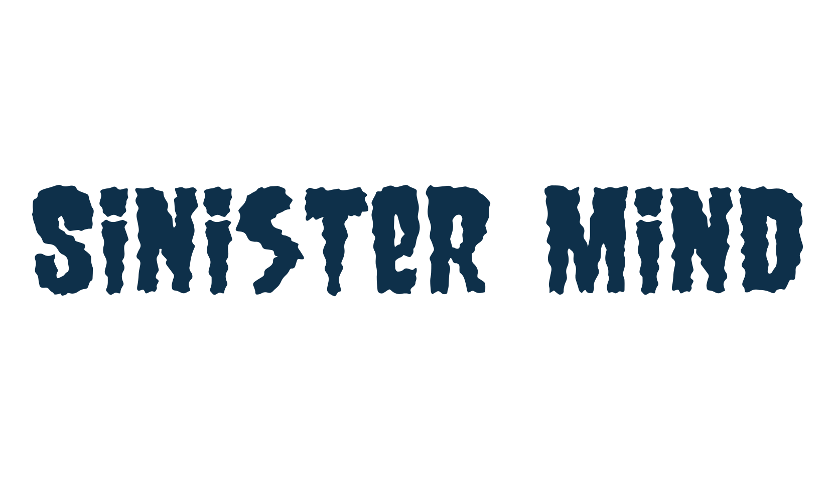 Sinister Mind, halloween font preview