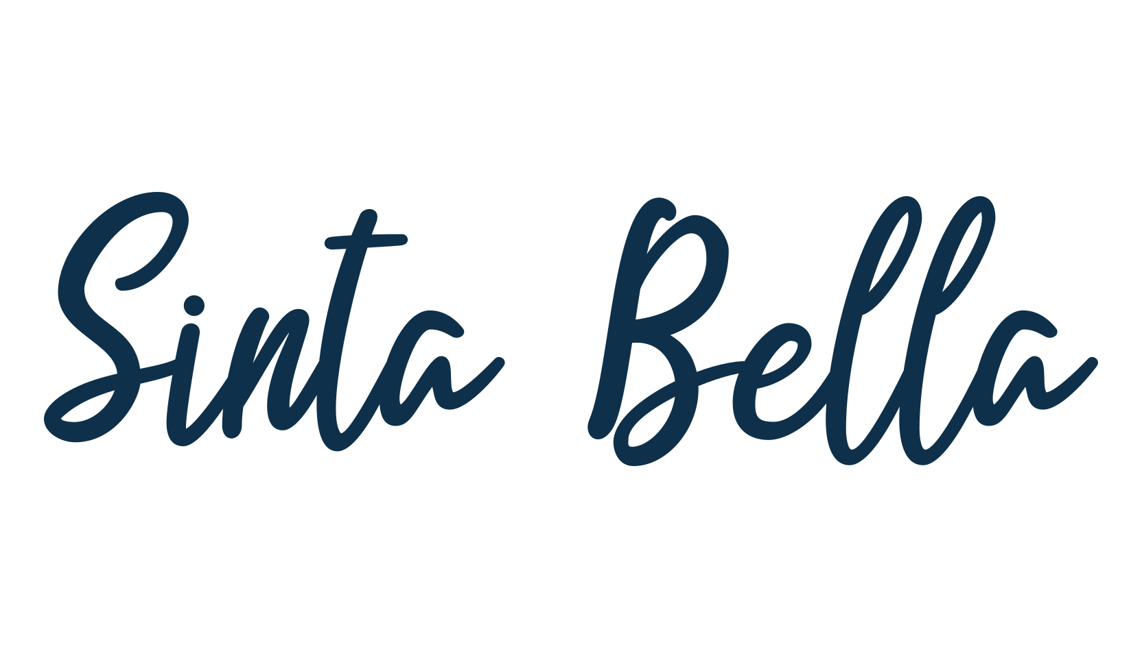 Sinta Bella, handwriting font preview