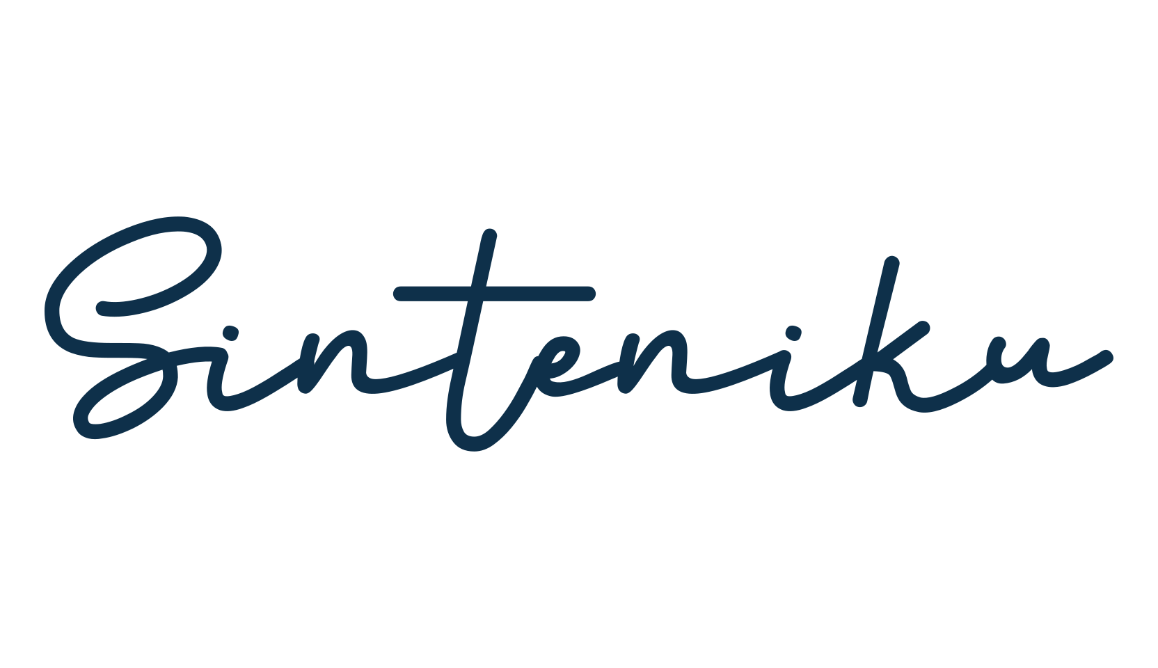 Sinteniku, handwriting font preview