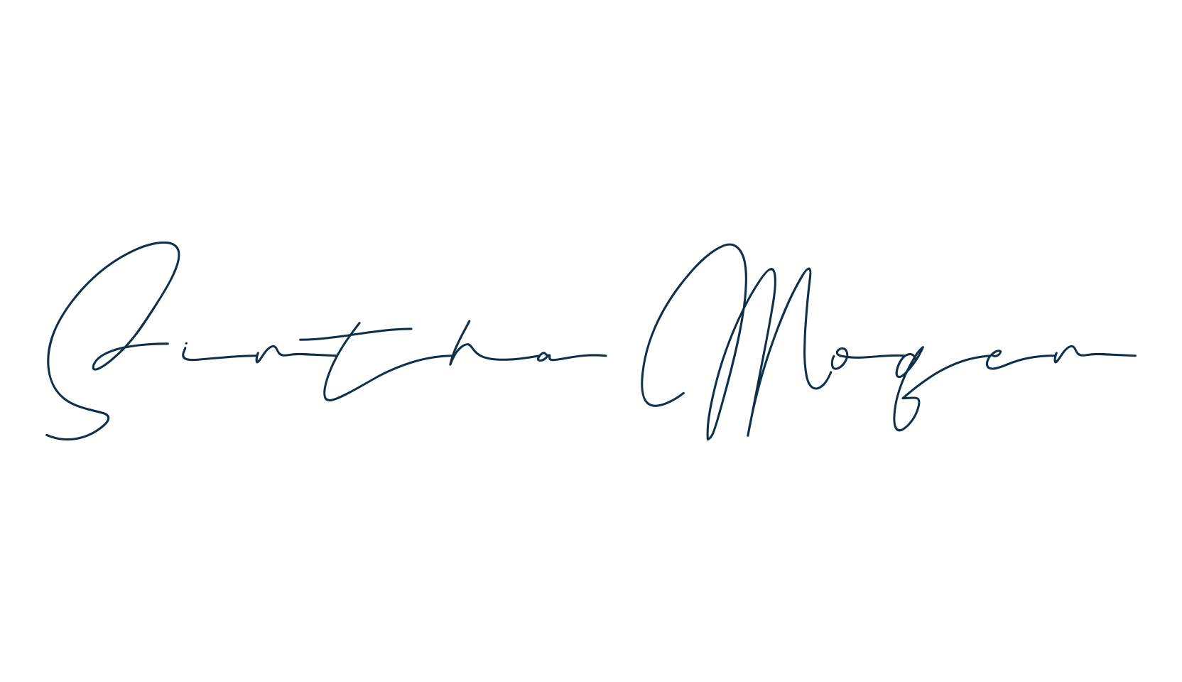 Sintha Moqen, script handwritten fancy decorative calligraphy font preview