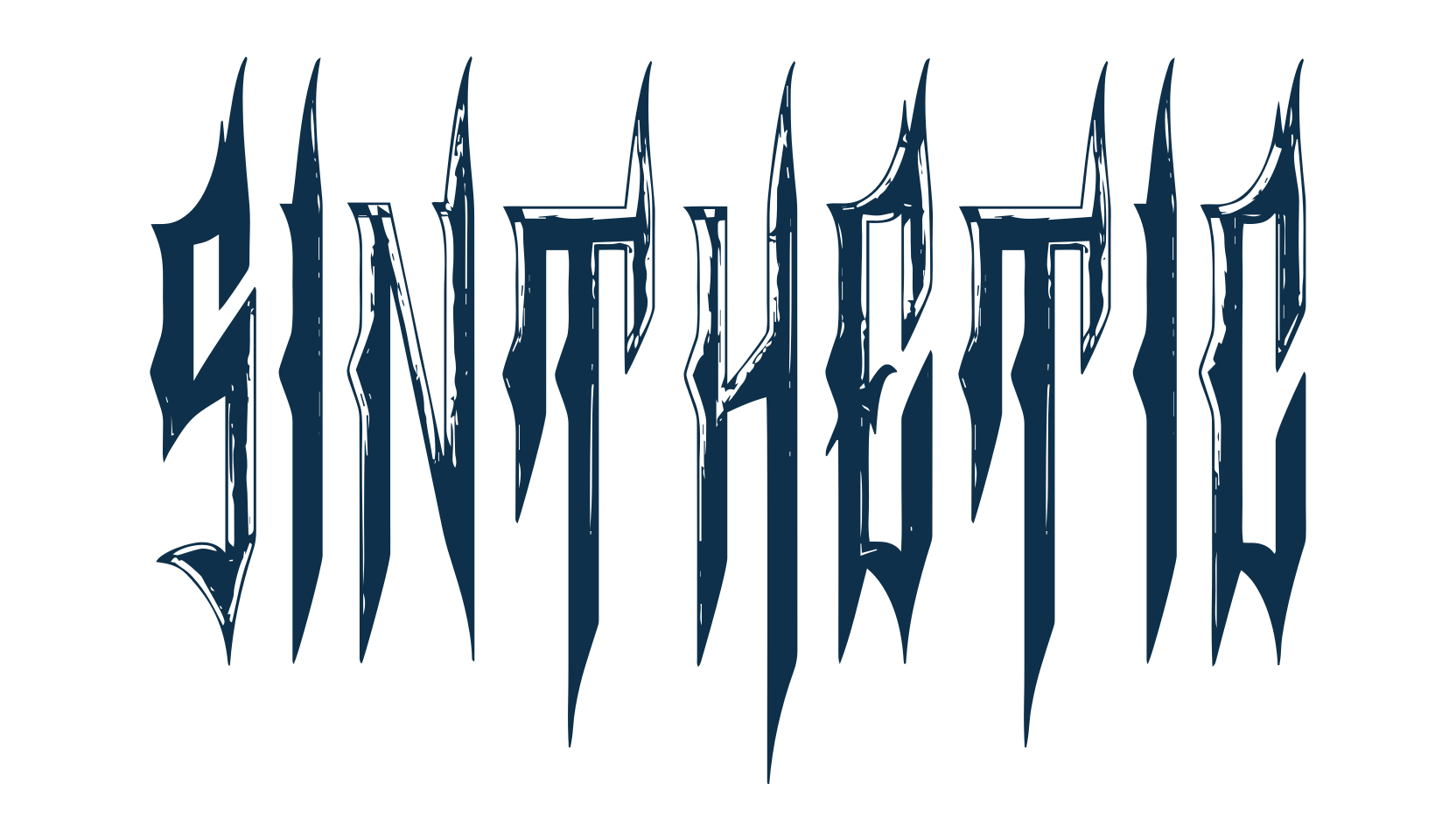 Sinthetic, holiday halloween fancy decorative horror font preview
