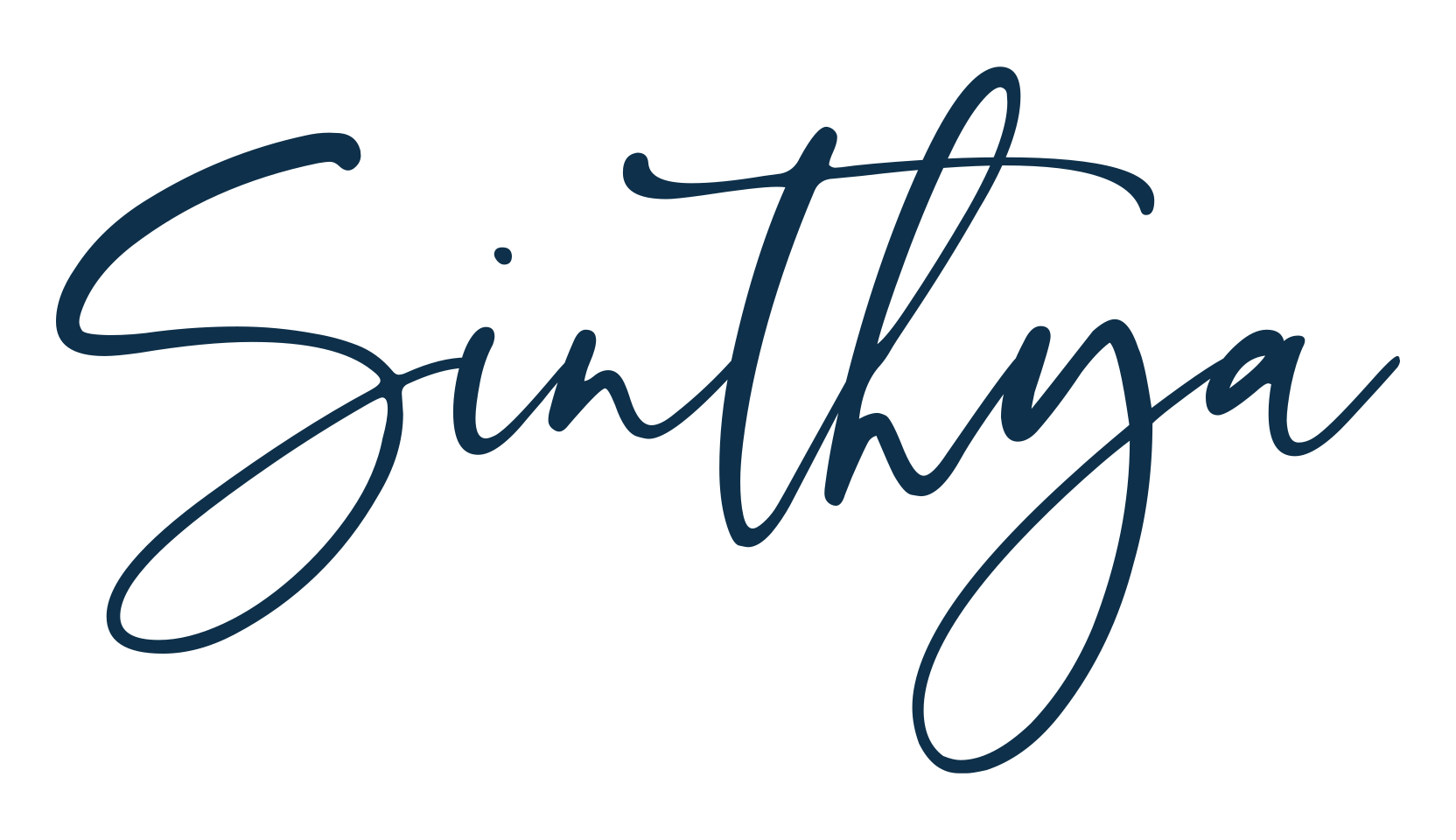 Sinthya, handwriting font preview