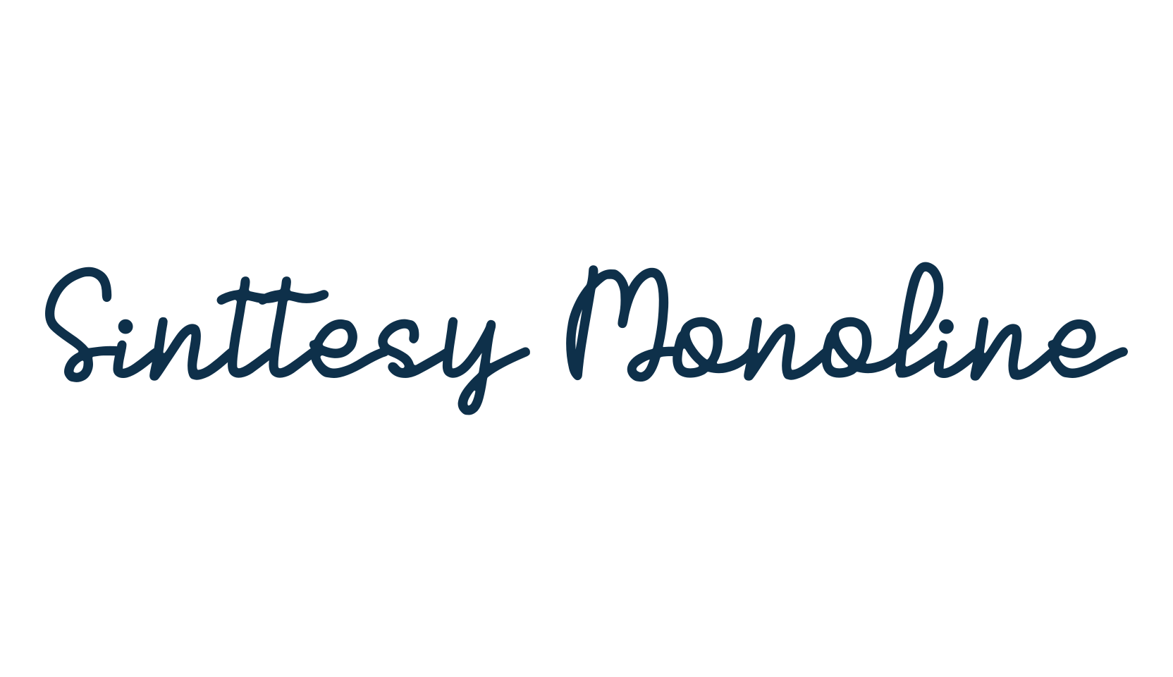 Sinttesy Monoline, various font preview