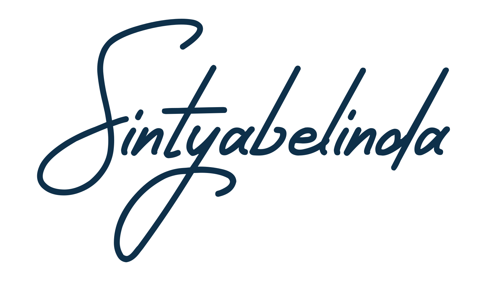 Sintyabelinda, script handwritten fancy decorative calligraphy font preview