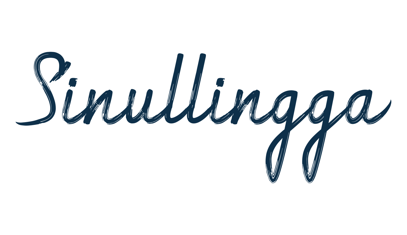 Sinullingga, fancy decorative font preview