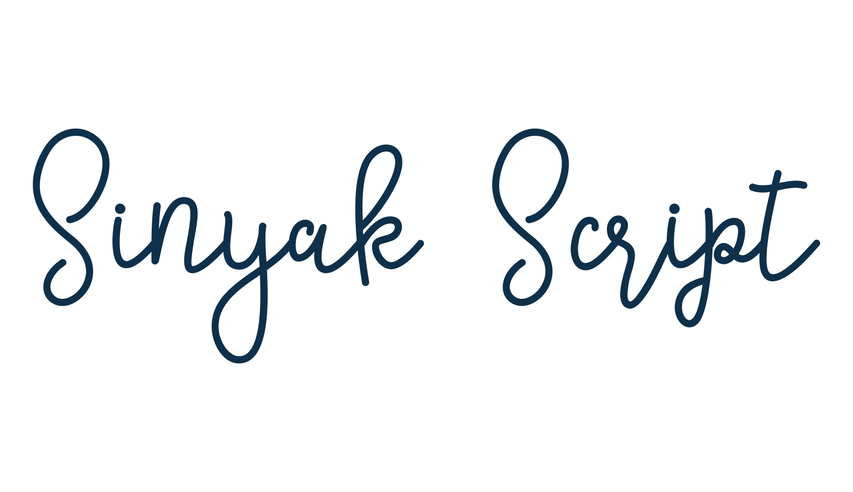 Sinyak Script, script handwritten fancy decorative calligraphy font preview