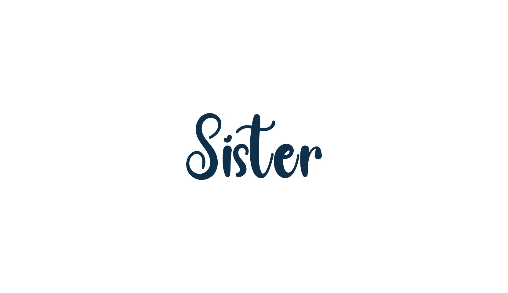 Sister (sister), fancy decorative font preview