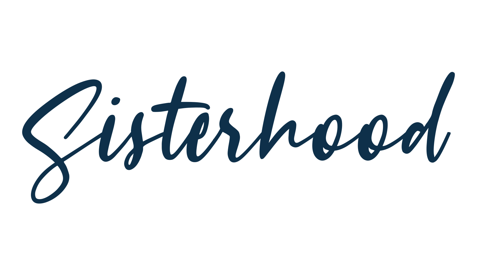 Sisterhood, script handwritten fancy decorative calligraphy font preview