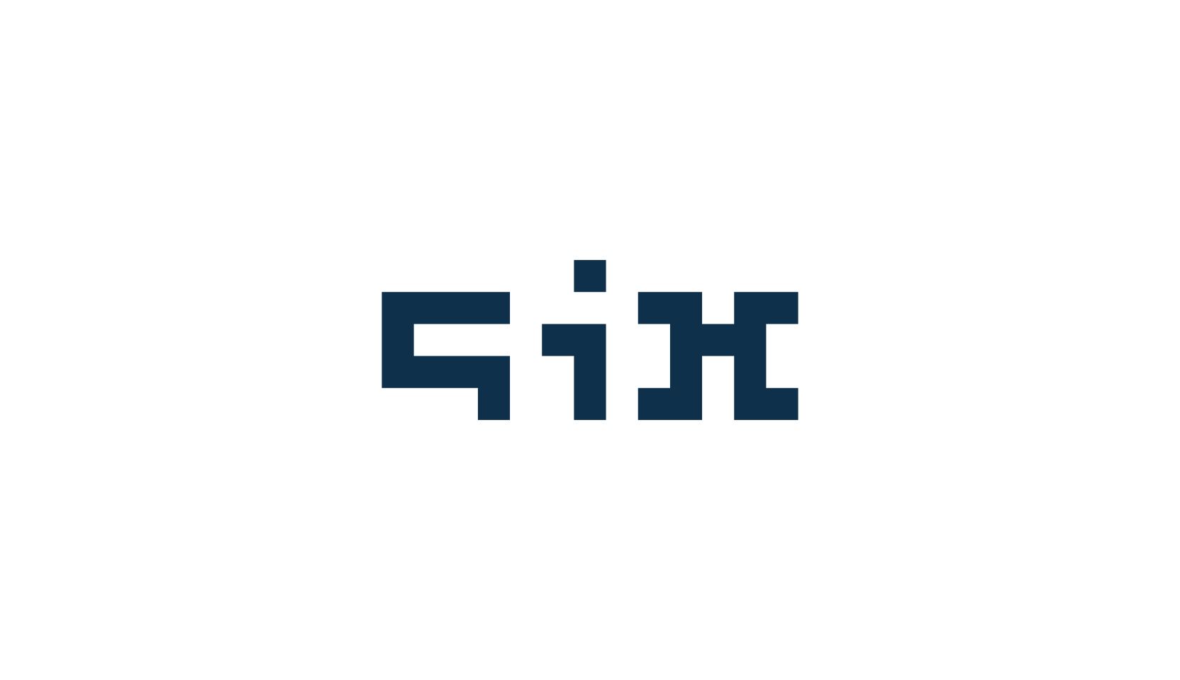 Six, techno square sci-fi font preview