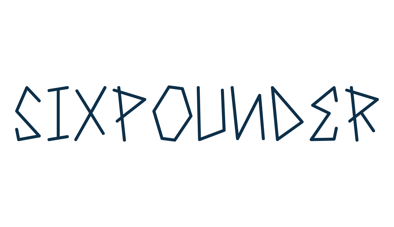 Sixpounder, fancy various decorative font preview