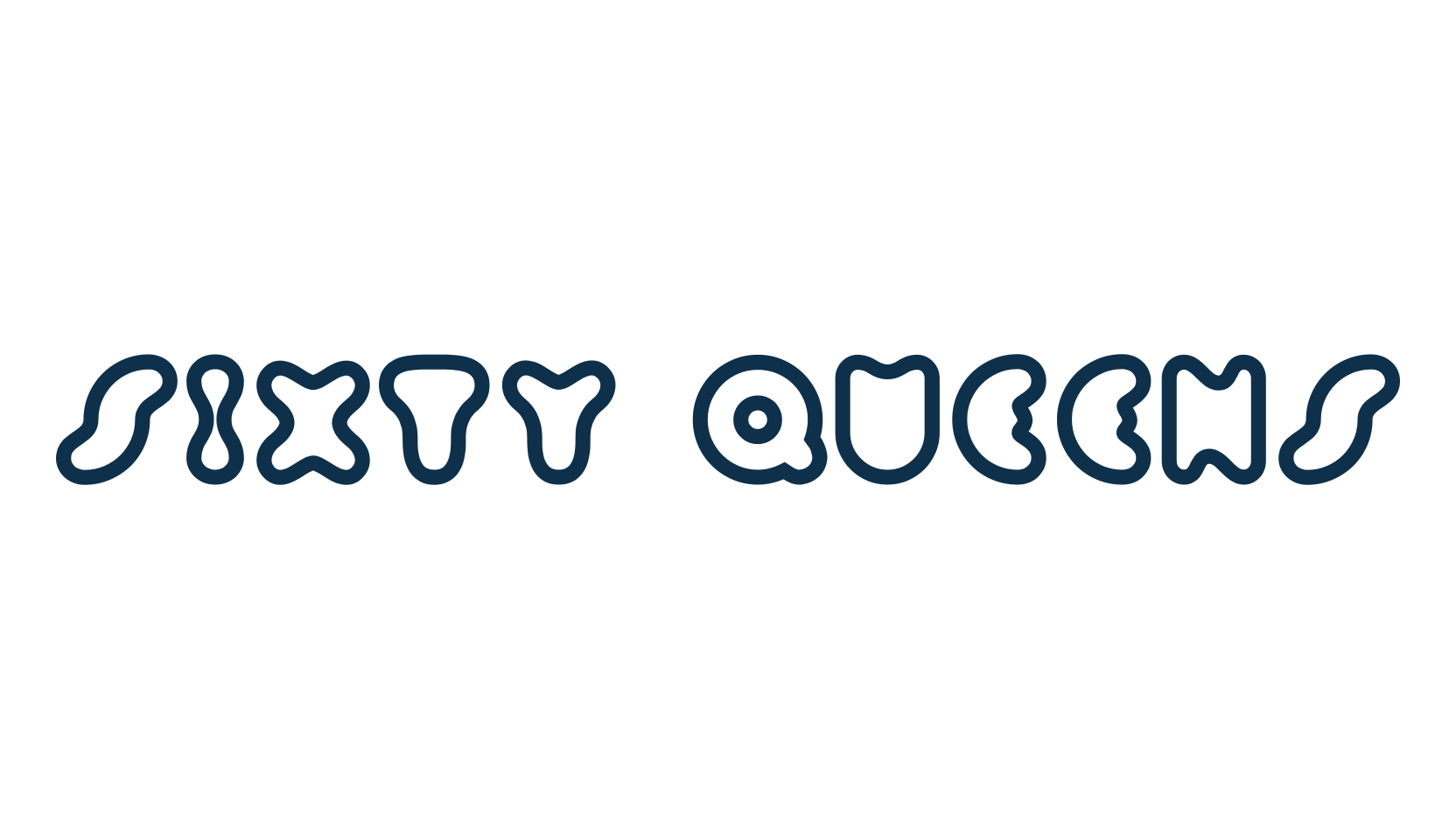 Sixty Queens, groovy font preview