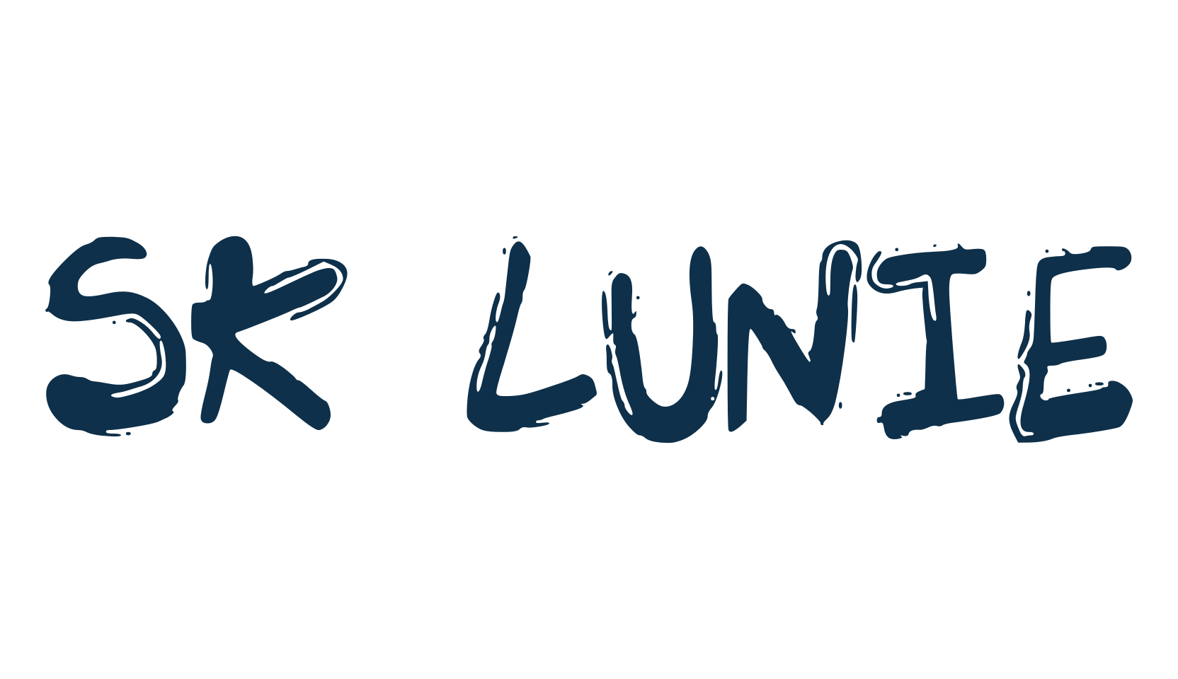 SK Lunie, fancy cartoon decorative font preview