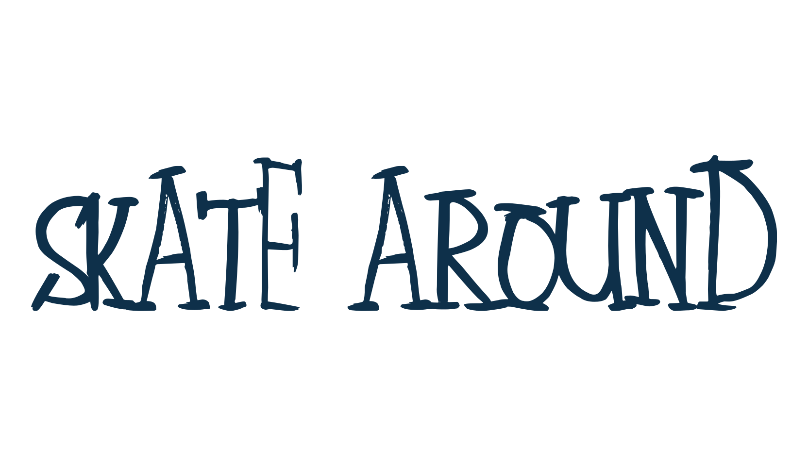 Skate Around, fancy cartoon decorative font preview