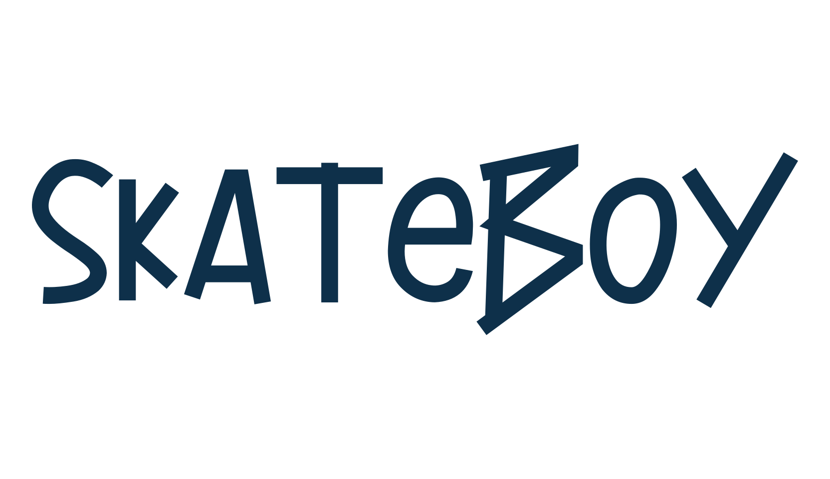Skateboy, fancy cartoon decorative font preview