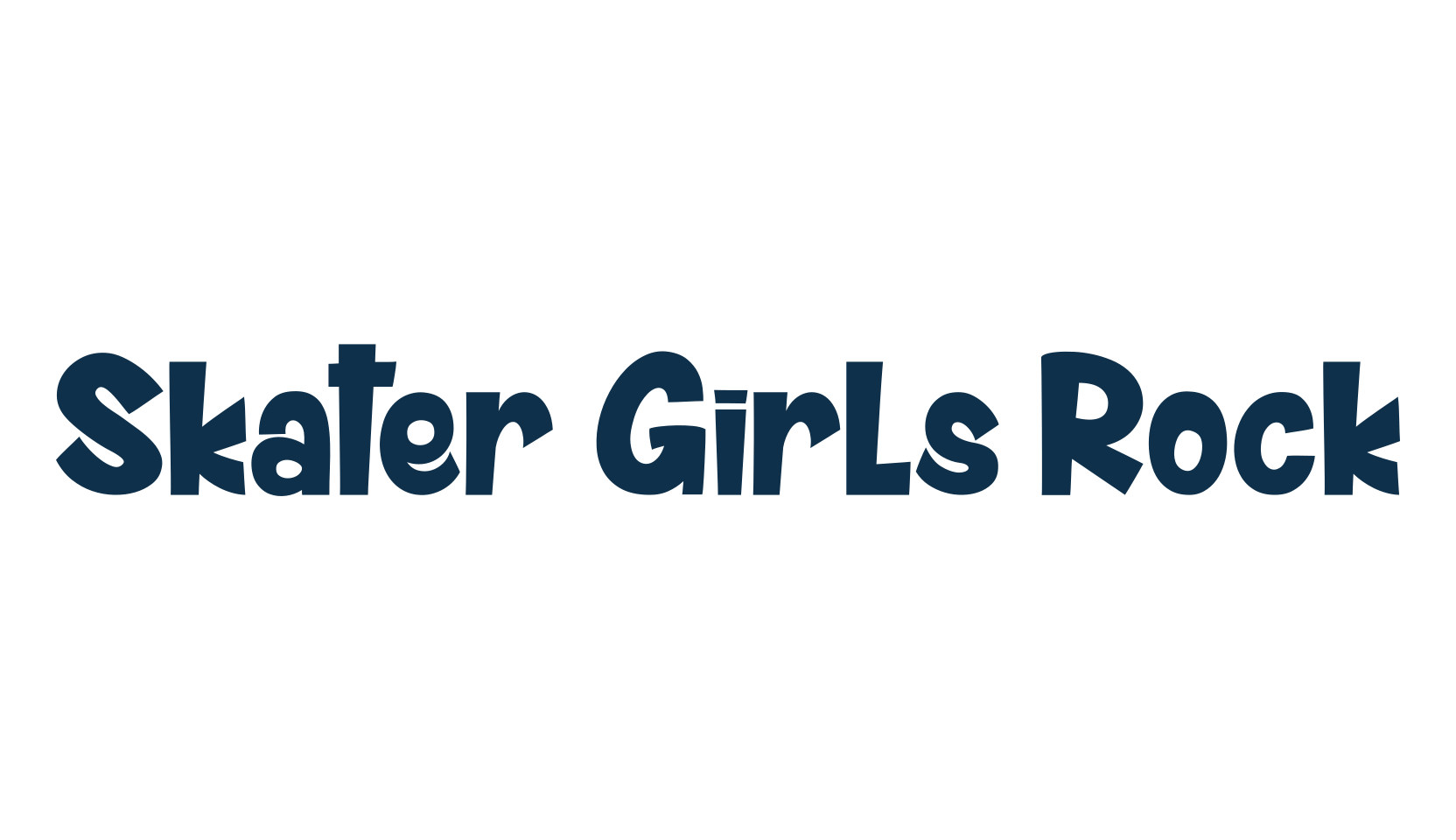 Skater Girls Rock, fancy cartoon decorative font preview