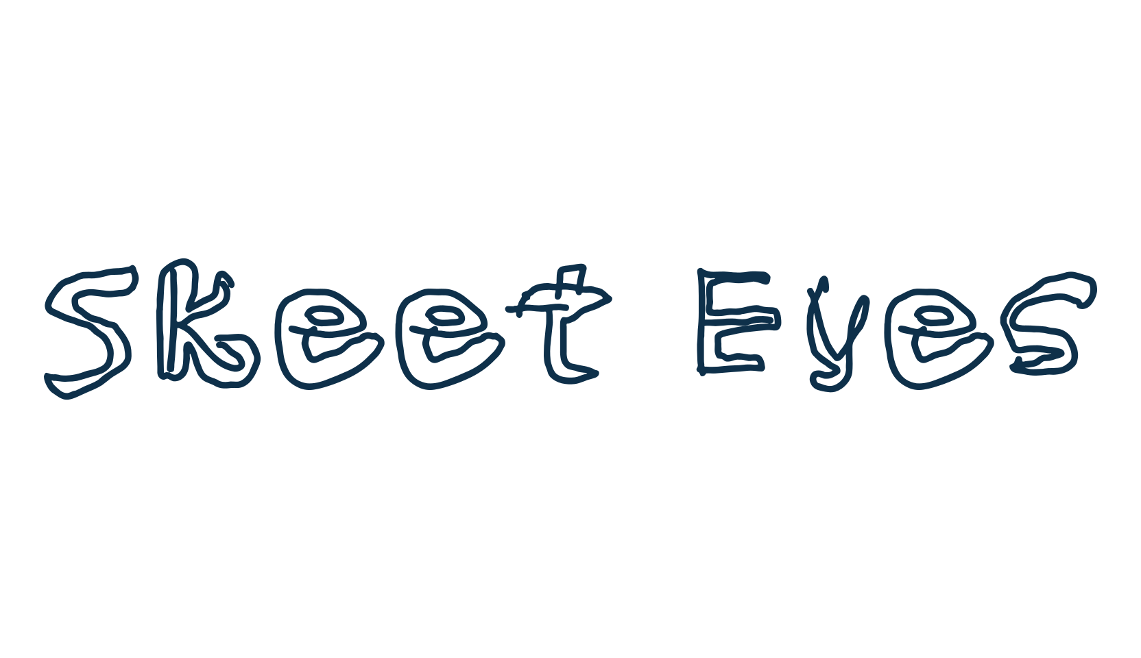 Skeet Eyes, various font preview