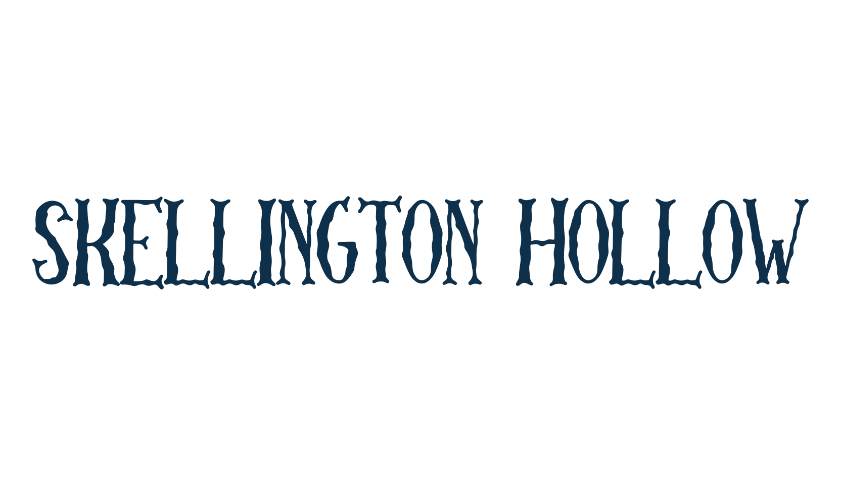 Skellington Hollow, fancy decorative font preview
