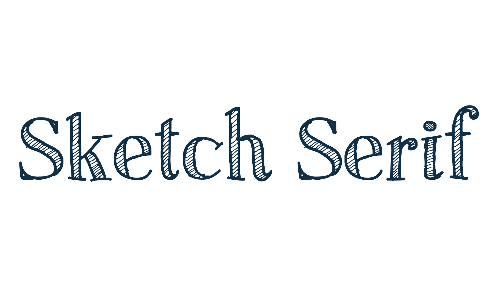 Sketch Serif, various font preview