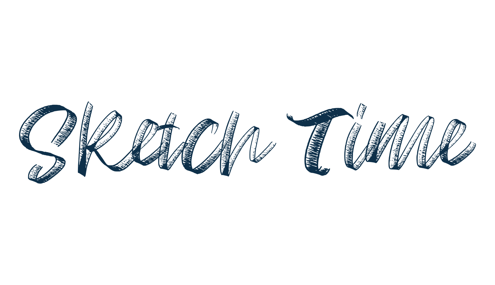 Sketch Time, brush font preview