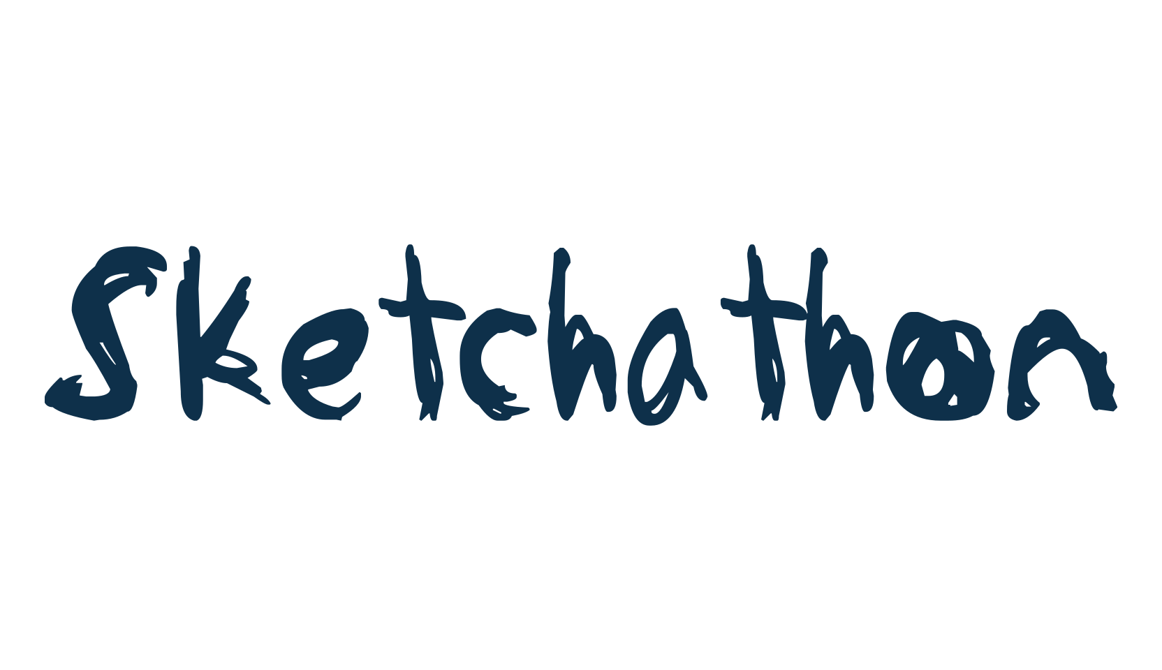 Sketchathon, script trash fancy decorative calligraphy font preview