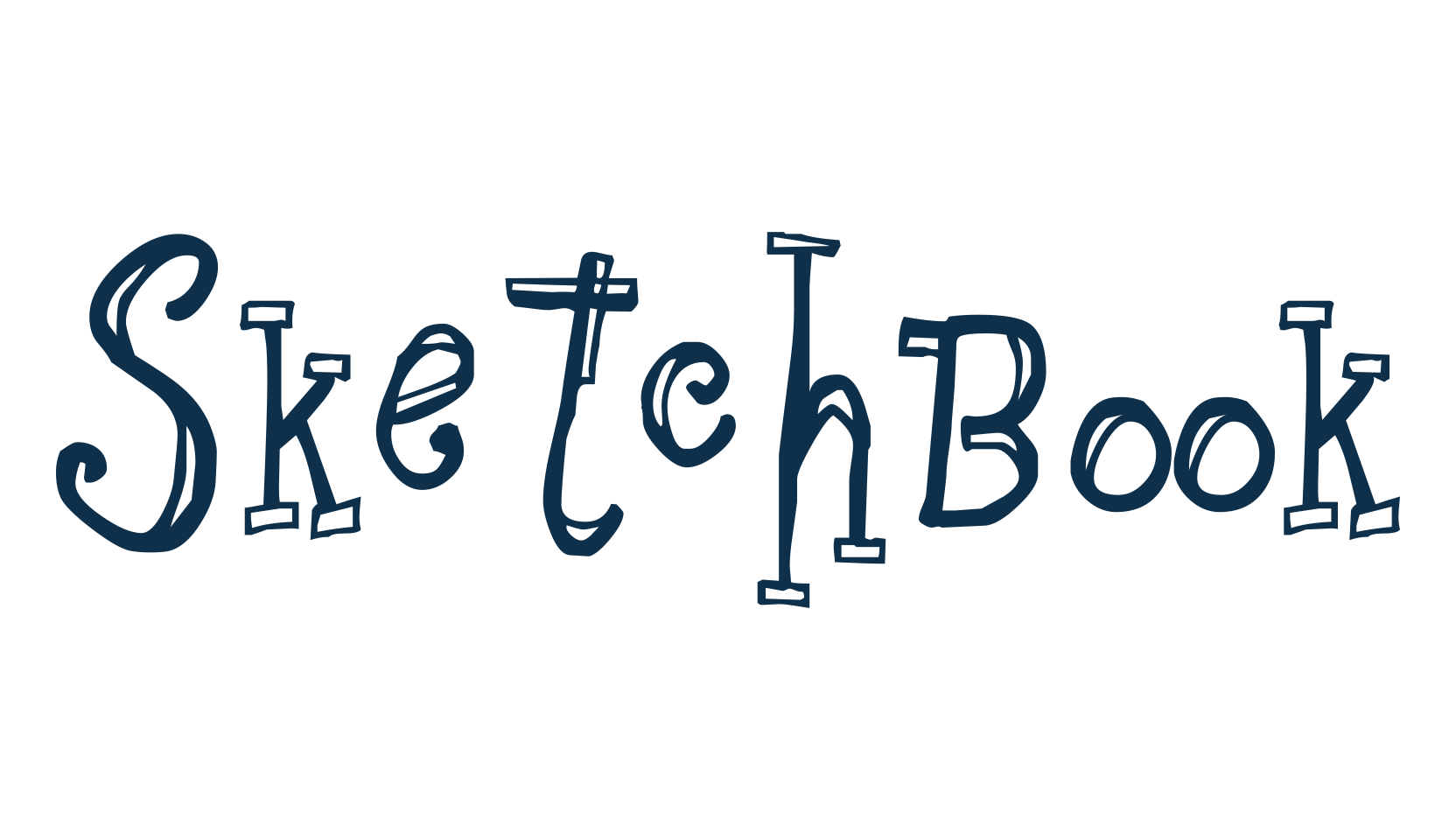 Sketchbook (sketchbook), fancy decorative font preview